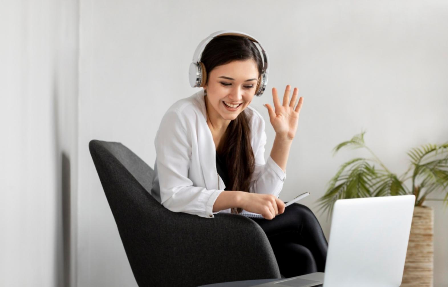 Professionelle Geschäftsumgebung mit modernen Kommunikationstools